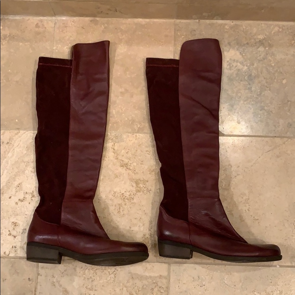 Slightly over the knee boots